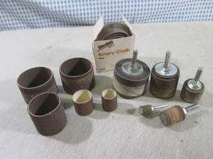 lot 183 image: (EC1) Drill Attachment Sanding Drum...