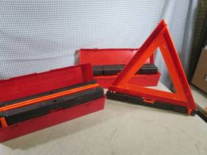 lot 235 image: (RM4) 2 Reflective Warning Triangle...