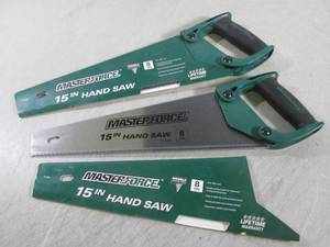 lot 241 image: (H-2) 2 Master Force 15 Hand Saws...