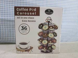 lot 250 image: (BS) Coffee Pod Carousel Holds 36...
