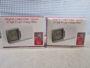 lot 252 image: (EC1) 2 Digital Calendar Clock & Li...