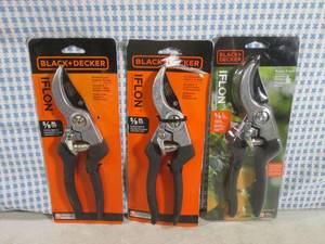 lot 289 image: (CSB) 3 Black & Decker Bypass Prune...
