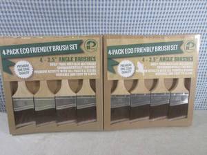 lot 299 image: (C-4) 2 - 4-Pack Paint Brush Sets...