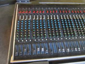 lot 01 image: (A-1) Vintage Kelsey Pro-Tour 83 Series 24-Channel Sound Board in Road Case with Wheels