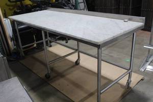 lot 60 image: Imitation Granite Rolling Table
