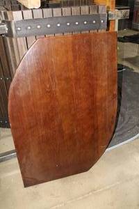 lot 76 image: Wooden Curved Table Top