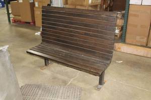 lot 77 image: WoodenMetal Bench