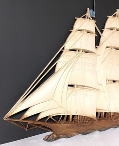 lot 55 image: Vintage Syroco Plastic Ship Themed Wall Art