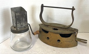lot 105 image: Vintage Goodies Grouping including Arcade Coffee Grinder