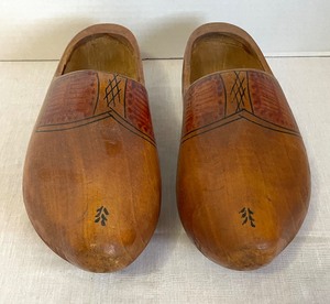 lot 208 image: Vintage Wooden Clogs