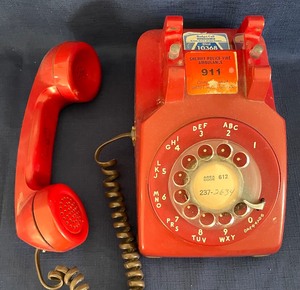lot 236 image: Vintage Rotary Telephone with 3 Cords