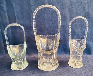 lot 239 image: Trio of Crystal and Glass Baskets