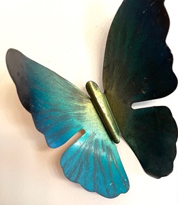 lot 245 image: Trio of Vintage Tin Butterfly Wall Decor