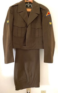 lot 249 image: Vintage Army Uniform with a Seven Steps to Hell Patch
