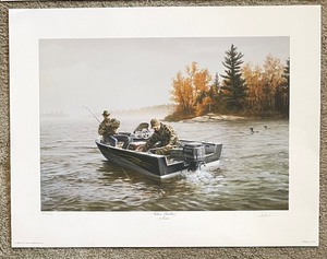 lot 255 image: Unframed Limited Edition Art Prints by Joe Hautman, Les C. KoubaBud Grant and Gary W. Moss
