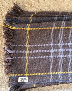 lot 267 image: Two Plaid Amana Woolen Mills ThrowsBlankets