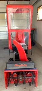 lot 1 image: Simplicity Large Frame Snowthrower with Cab and Manual