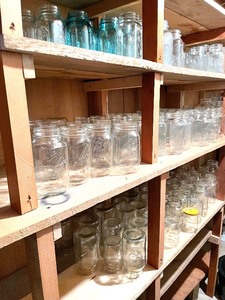 lot 402 image: Entire Room of Canning Jars and Supplies