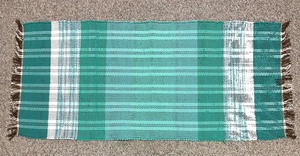 lot 407 image: Grouping of 5 Wonderful Woven Throw Rugs