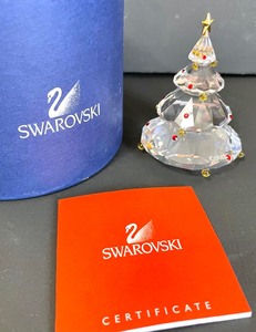 lot 416 image: Swarovski Crystal Tree Figurine with Original Box and Certificate