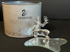 lot 314 image: Swarovski Crystal Reindeer Figurine w Box