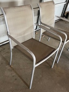 lot 331 image: Pair of Light Weight Patio Chairs