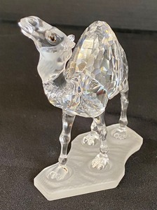 lot 312 image: Swarovski Silver Crystal Camel Figurine w Box