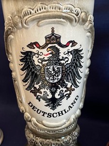 lot 34 image: Two Vintage German Steins and a Renaissance Mug
