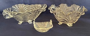 lot 154 image: Three Pieces of Vintage Cambridge Caprice Glassware