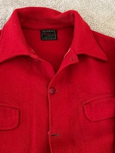lot 176 image: Vintage Wool Red Two Piece Hunting Outfit
