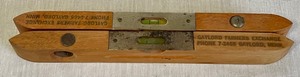 lot 188 image: Two Vintage Gaylord Farmers Exchange Levels