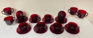 lot 120 image: Vintage Royal Ruby Glassware