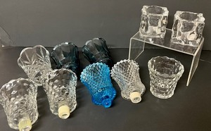 lot 280 image: Gorgeous Glass Candle Votive Holders