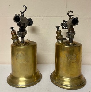 lot 288 image: Two Vintage Clayten & Lambert Brass Blow Torches