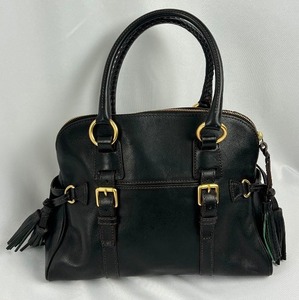 lot 12 image: Dooney and Bourke Florentine Leather Domed Buckle Satchel
