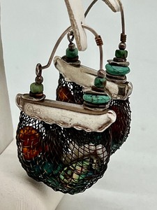 lot 117 image: Unique Artisan Created Earrings