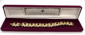lot 111 image: Camrose and Kross JBK Stunning Simulated Gold Tone Bracelet