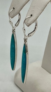 lot 103 image: Beautiful Sterling and Turquoise Earrings
