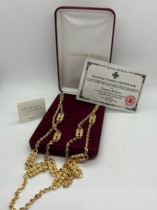 lot 64 image: JBK Camrose and Kross Jacqueline Bouvier Kennedy Paperclip Designed Necklace