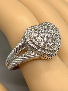 lot 155 image: Sparkling Judith Ripka Cubic Zirconia Ring