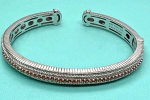 lot 196 image: Judith Ripka Sterling and Citrine Cubic Zirconia Bracelet