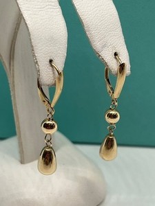 lot 193 image: Pair of 14k Petite Dangle Earrings