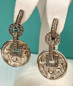 lot 183 image: Seiden Gang Sterling Earrings