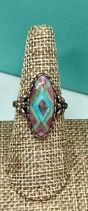 lot 184 image: Carolyn Pollack Sterling and Multi Stone Ring