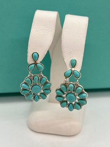 lot 176A image: Gorgeous Sterling and Turquoise Earrings