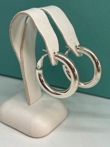 lot 179 image: Platinum 950 Hoop Earrings