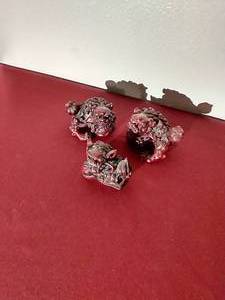 lot 181 image: (3) Chinese Lion Figurines