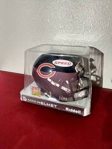 lot 185 image: Riddell Mini Football Speed Helmet - Chicago Bears
