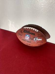 lot 186 image: Autographed Fighting Sioux Football - 2001 National Championship Team