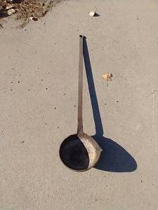 lot 192 image: Cast Iron Smelting Ladle